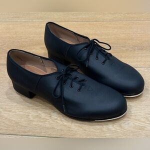 Bloch Techno Tap Shoes Black Leather Lace-Up | Size 11.5 | Gently Worn